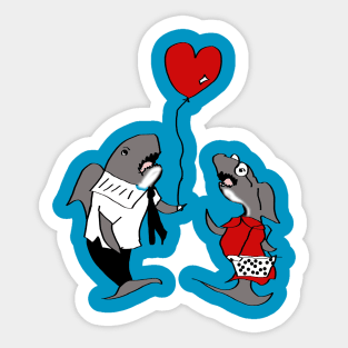 Shark Valentine Sticker